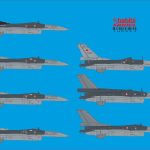 F-16 SoloTürk 2 nd &3 th Planes and Wolf SQ. Full Set