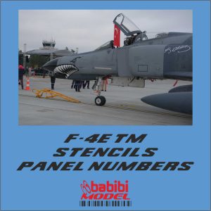 F-4E Terminator Stencil&Panel Numbers Decal Set - Image 1