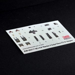 F-4EJ Kai Phantom II 3D Cockpit Decal Set - Görsel 2